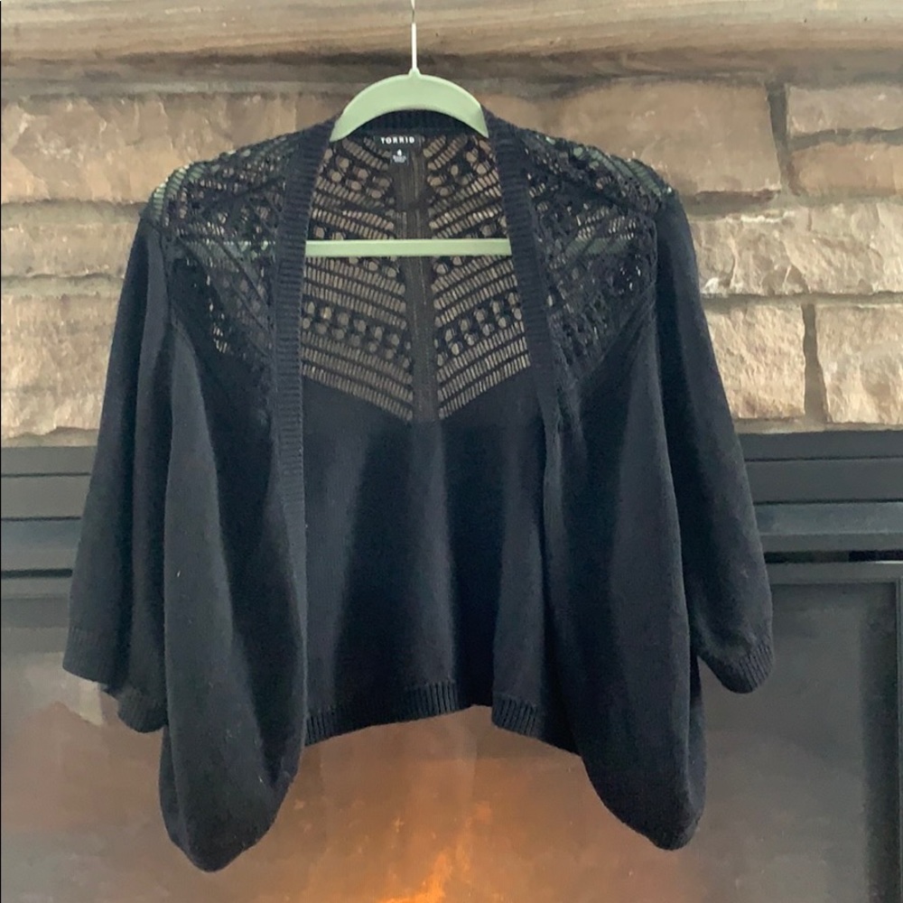 Torrid black cardigan
